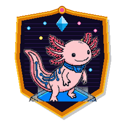 Emblema de clã com axolote